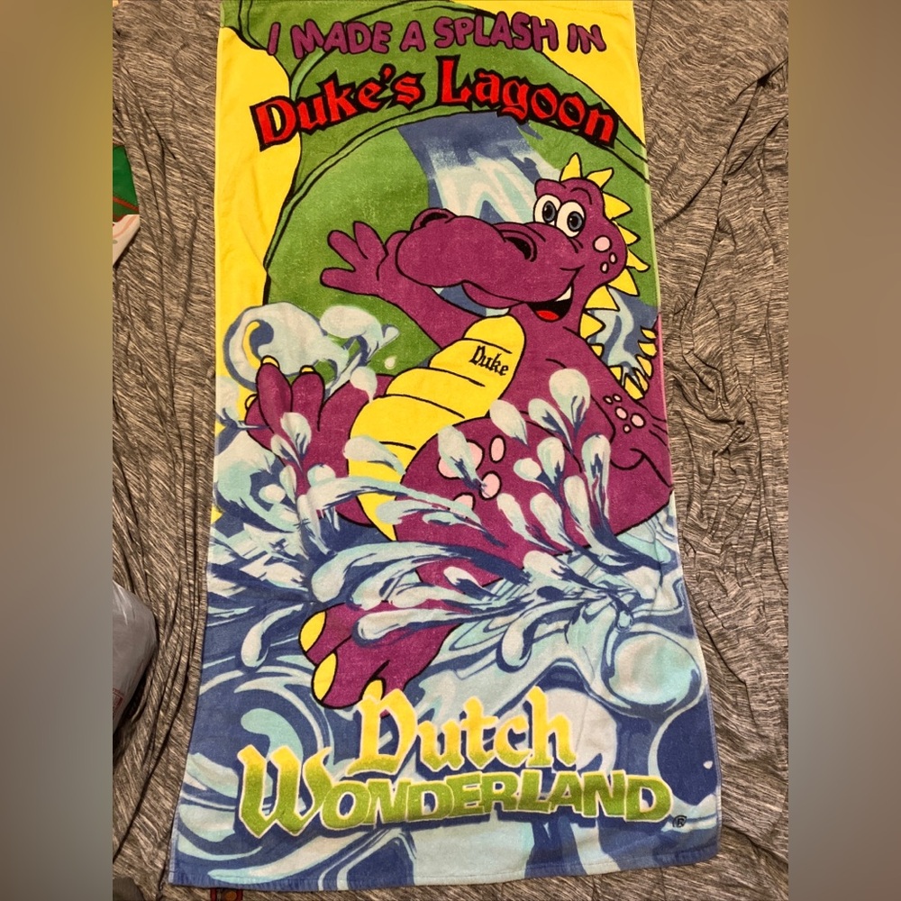 Vintage Dutch Wonderland Duke's Lagoon Towel “I made a splash in Duke’s lagoon”